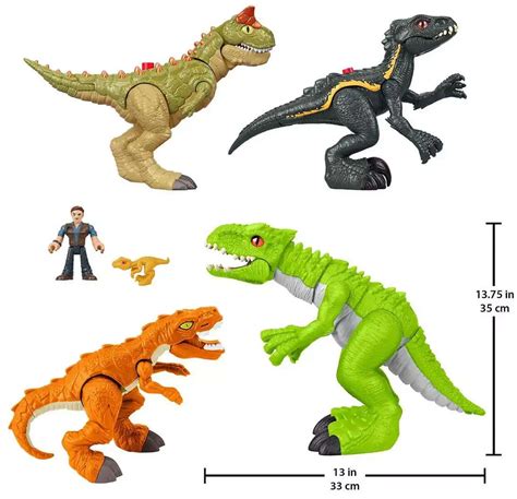 Fisher Price Jurassic World Imaginext Dominion Carnivores Combo Pack ...