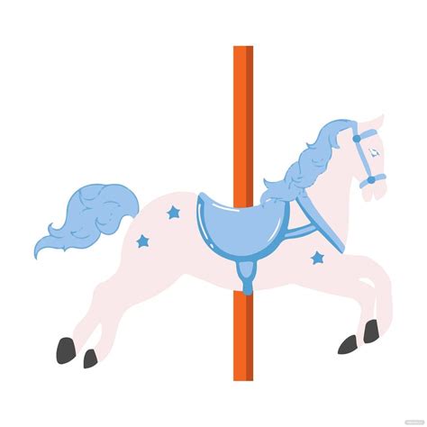 Carousel Horse clipart in Illustrator, JPEG, EPS, SVG, PNG - Download ...