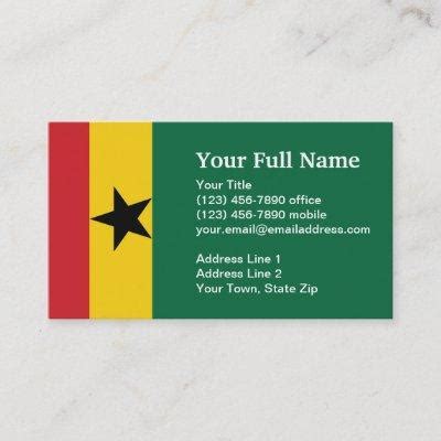 Browse Ghana Themed Business Cards – Card Bee