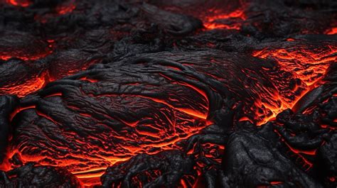 Volcanic Rock Texture A 3d Rendered Abstract Cooled Lava Background, Dark Wallpaper, Black ...