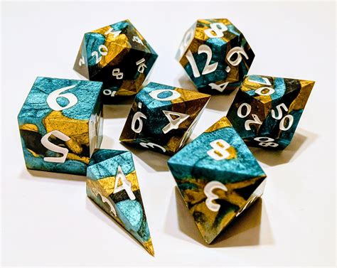 Been making dice for a while as a hobby, first commission set! : r/DiceMaking