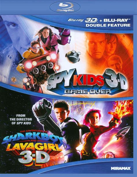 Best Buy: Spy Kids 3-D: Game Over/The Adventures of Sharkboy and Lavagirl 3-D [2 Discs] [3D ...