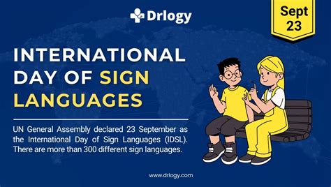 International Day of Sign Languages September 23, 2024 - Drlogy