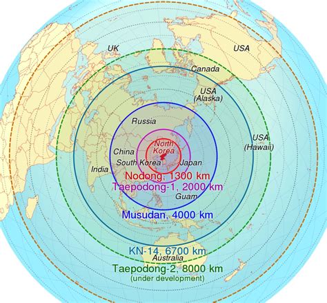 Map of North Korea's ICBM range [2048 x 2048] : r/MapPorn