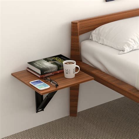 Hemming Wall Mounted Folding Bed Side Table - Set of 2 – Bluewud