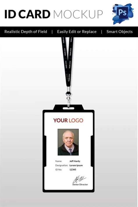 Employee Id Card Photoshop Template Free Download - sharanav