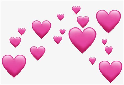 Heart Emoji Source - Pink Emoji Hearts - Free Transparent PNG Download ...