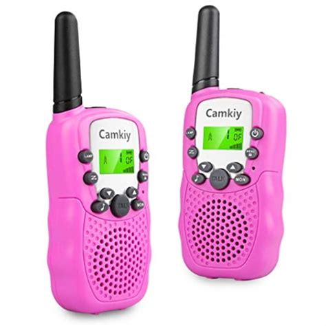 Walkie Talkies for Girls Pink Toys for 4 5 6 7 Year Old Kids Outdoor ...