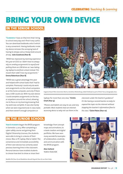 Canberra Girls Grammar School - Grammar Report #98 by CGGS - Issuu