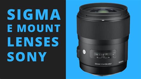 Do the Sigma E Mount Lenses for Sony Solve YOUR Problem? - YouTube