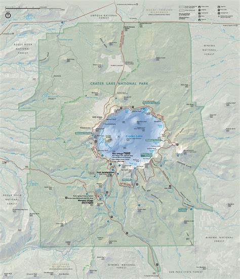 File:NPS crater-lake-map.jpg - Wikimedia Commons