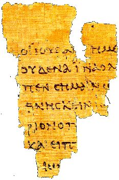 Papyrus P52 Ein Fragment des Johannesevangeliums - John Rylands