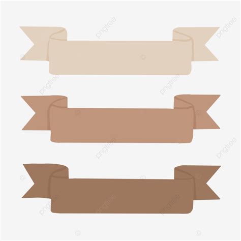 Conjunto De Faixa Pastel De Faixa De Fita Marrom PNG , Fita, Bandeiras, Faixa Faixa Imagem PNG e ...