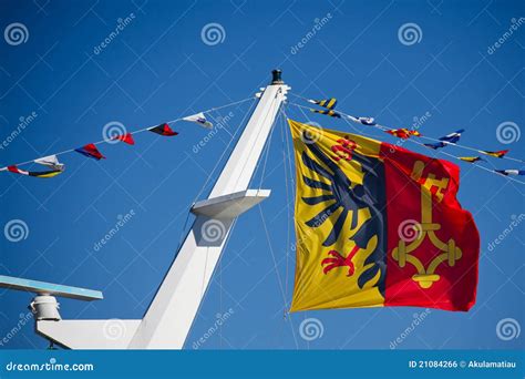 Canton Of Geneva Flag Royalty Free Stock Image - Image: 21084266