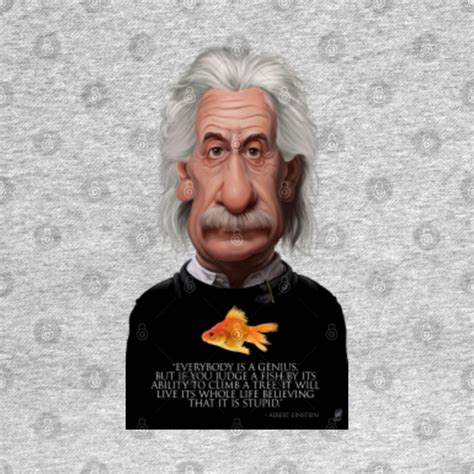 Albert Einstein (Fish Quote) - Albert Einstein - Tank Top | TeePublic