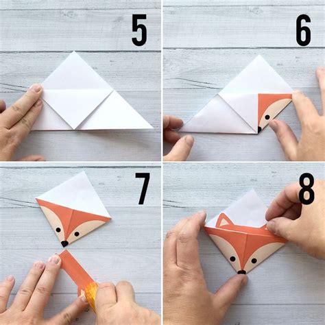 DIY woodland animals origami bookmarks {print + fold} | Origami bookmark corner, Origami ...