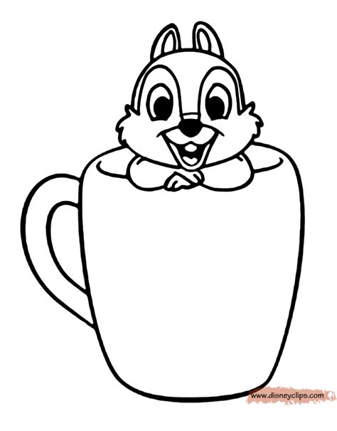 Chip and Dale Coloring Pages | Disneyclips.com