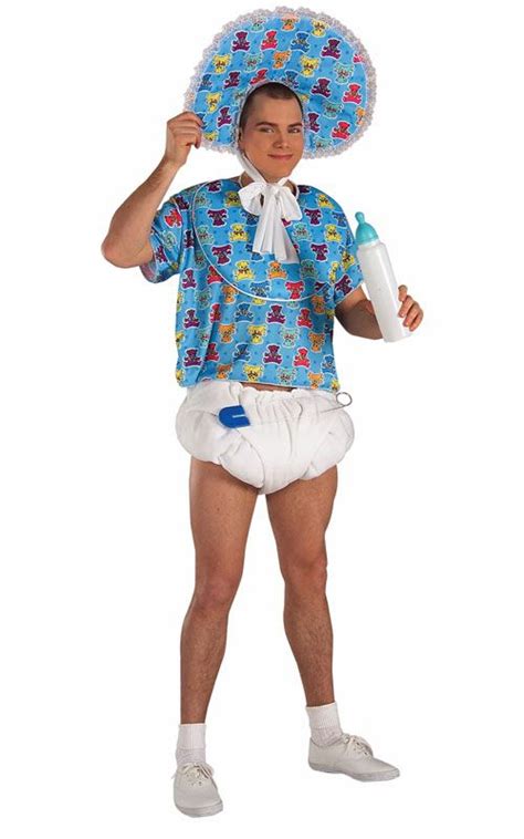 Adult Baby Costume. This could be the inspiration for a great baby shower game ;p ....HAHHAH. YA ...