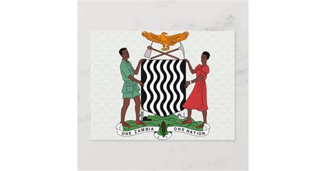 Zambia Coat of Arms detail Postcard | Zazzle.com