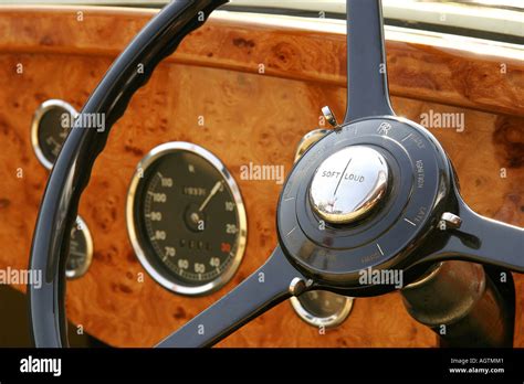 Rolls royce steering wheel hi-res stock photography and images - Alamy