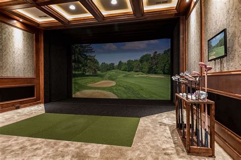 Sony 4K Home Theater with a FullSwing Golf Simulator - SoundVision Audio Video Shades