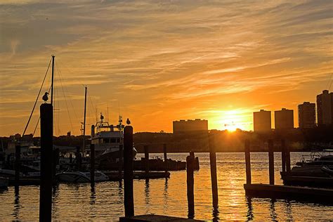 Hudson River Sunset Photograph by Allan Einhorn - Fine Art America