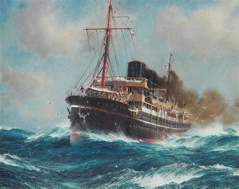 The steam ship Osiris Painting by Jack Spurling - Fine Art America