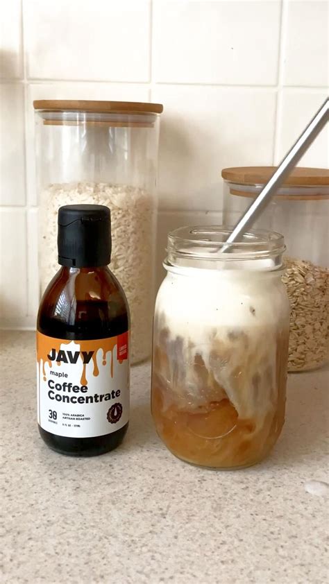 Maple Iced Coffee Recipe using Javy Coffee Concentrate