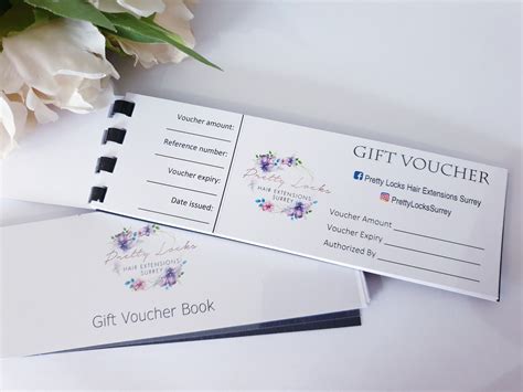 Business Gift Voucher Booklet card Promotional tool logo