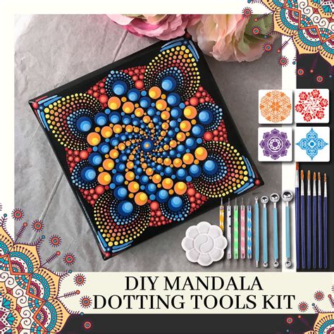 DIY Mandala Dotting Tools Kit – ChestnutFive | Dot painting, Mandala dots, Dots art