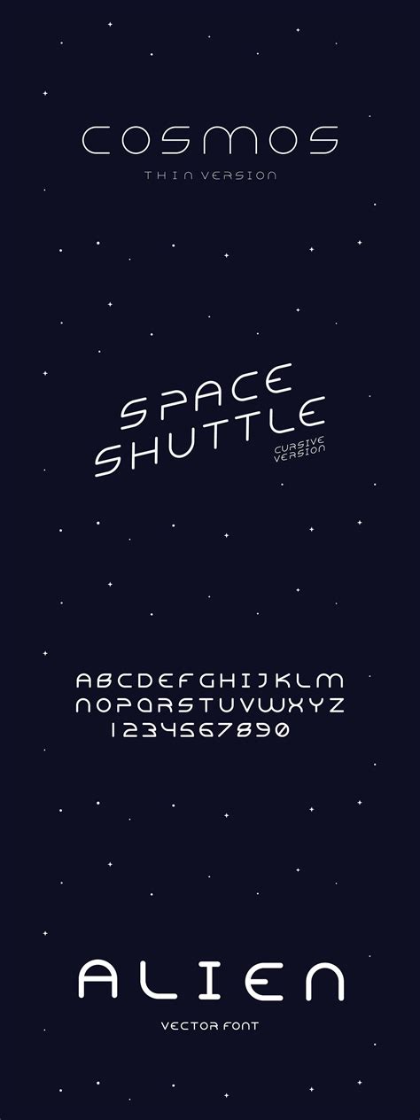 Vector Font. Alien | Space font, Alien aesthetic, Alien font