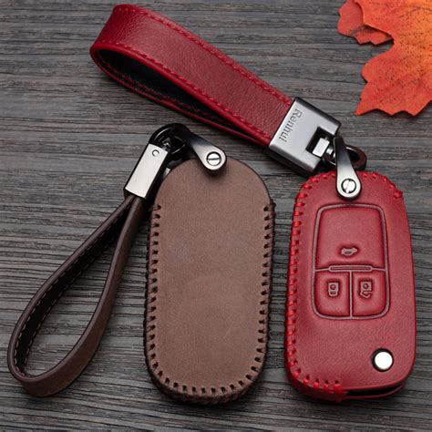 Top Layer Leather Car Key Fob Cover Case Holder For Chevrolet GMC Buick Chevy | eBay