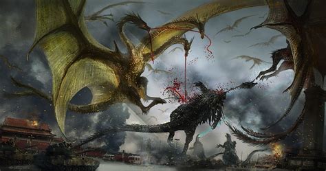 Download Godzilla Movie Ghidorah, The Three-Headed Monster Wallpaper