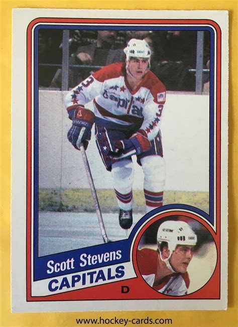 Scott Stevens Hockey Card O-Pee-Chee #206 Washington Capitals