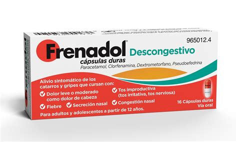 Buy Frenadol Descongestivo 16 Caps Symptomatic Relief of Flu and Cold