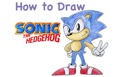 How To Draw Sonic The Hedgehog In Easy Drawing Tutorial How To Draw ...