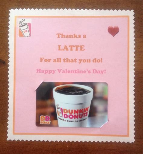 Dunkin Printable Gift Card