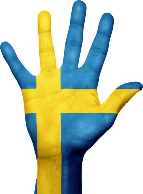 Free illustration: Sweden, Flag, Hand, National - Free Image on Pixabay - 983436