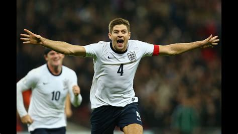 Steven Gerrard Celebrating England