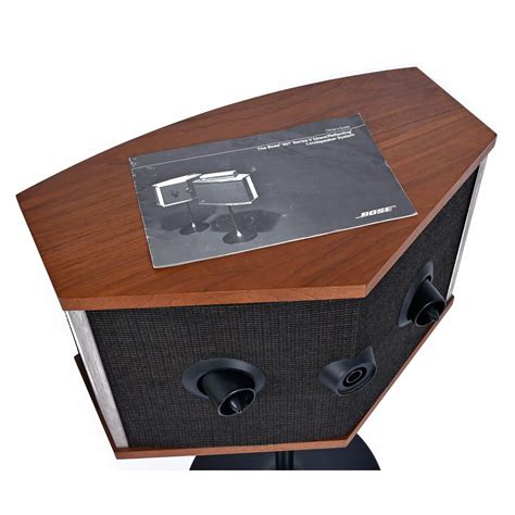 Restored Vintage 1983 Bose 901 Series V Speakers with Tulip Stands and Equalizer