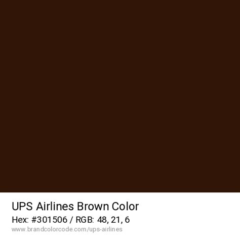 UPS Airlines Brand Color Codes » BrandColorCode.com