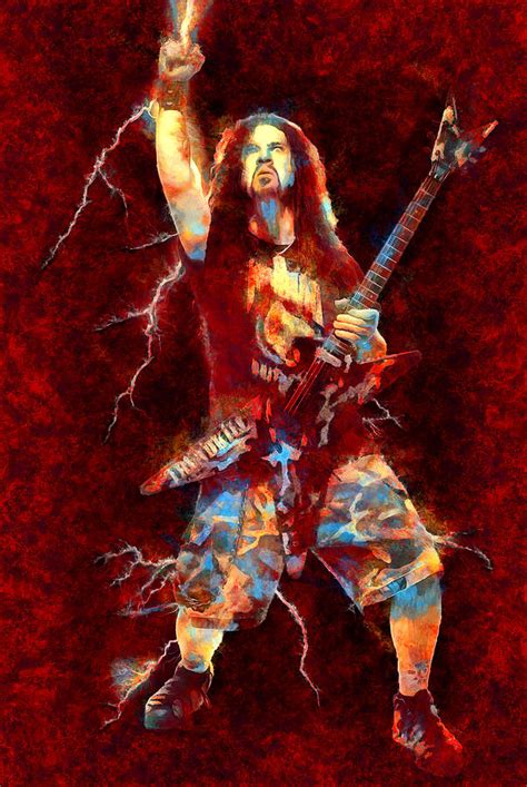 Dimebag Darrell Pantera Tribute Cowboys From Hell Mixed Media by The Rocker - Fine Art America