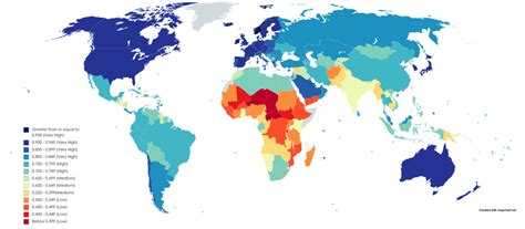 Human Development Index (HDI) Ranking From the 2020 Human Development Report : MapPorn