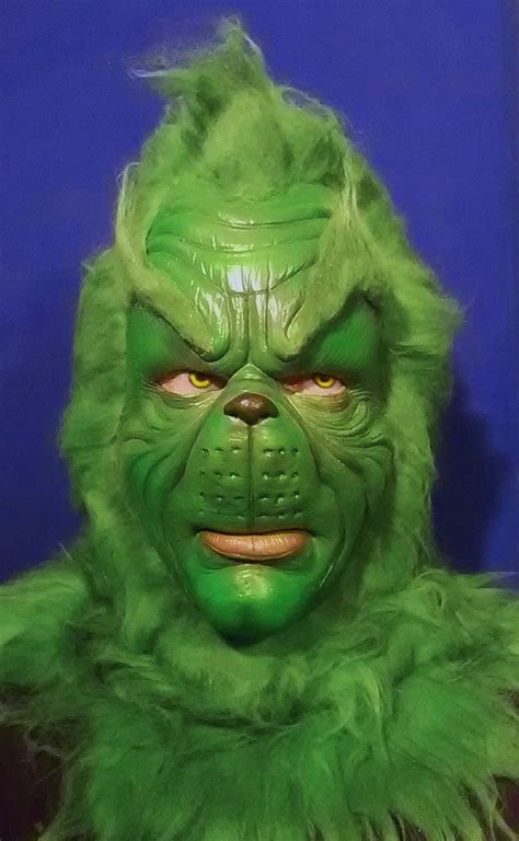 The Grinch Latex Mask Jim Carrey movie Christmas Green mask | Etsy