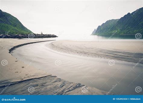 Beach in Senja Island, Norway Stock Photo - Image of ocean, europe ...