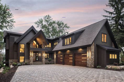 #mountainhomes | Contemporary lake house, House designs exterior, Best home architecture