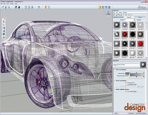 Digital Technologies in Car Design: Digital drawings and 3D renderings - Car Body Design