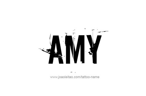 Amy Name Tattoo Designs