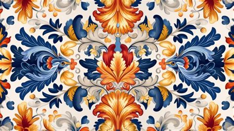 Premium AI Image | Seamless traditional design pattern