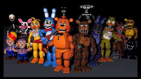 Five Nights At Freddy's Nome Dos Animatronics